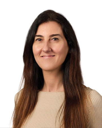 a woman with long hair